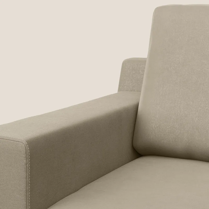 Prestige fauteuil moderne en microfibre détachable T11 Taupe tortora