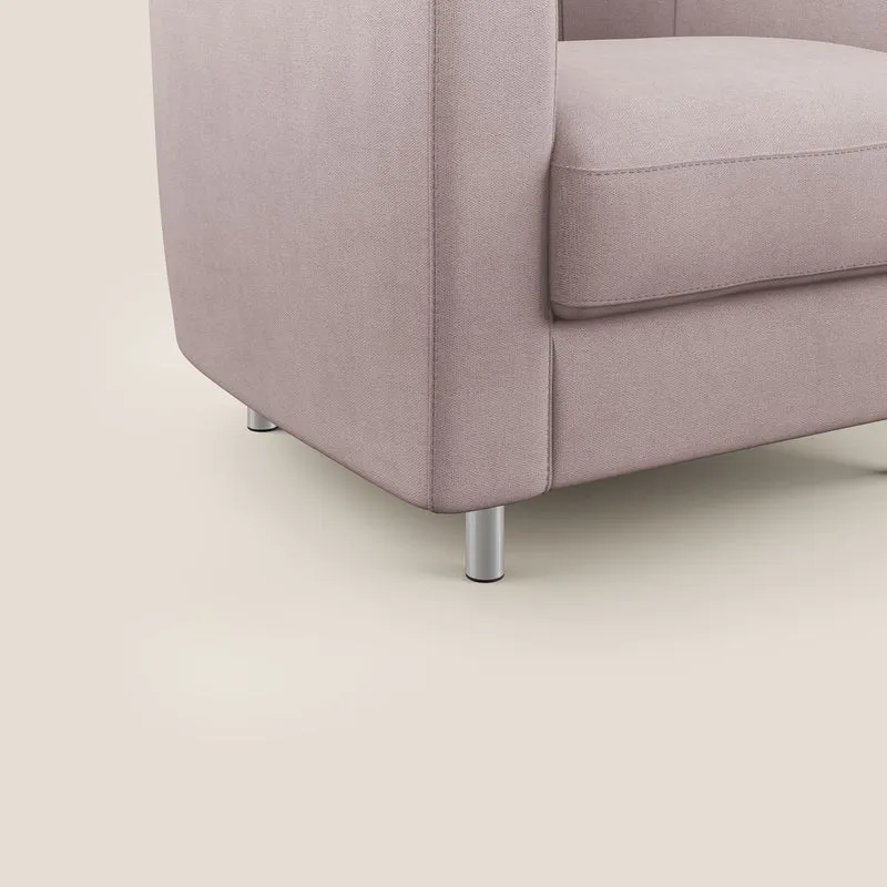 Sally Fauteuil en tissu doux imperméable T02 rose