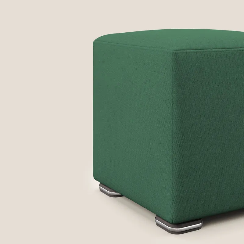 Cube pouf en tissu doux imperméable T02 vert