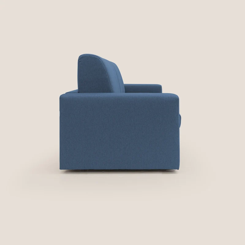 Kansas Canapé lit convertible h20 cm en tissu imperméable T13 bleu