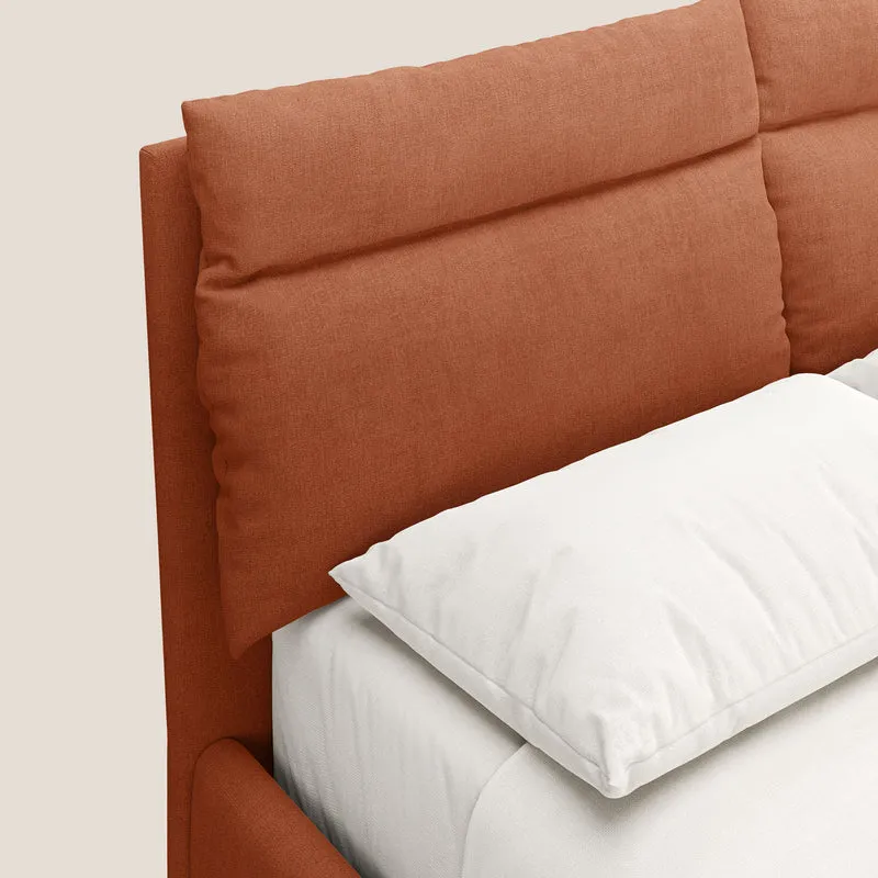 Jerry lit coffre et coussins réglables en tissu détachable T17 orange
