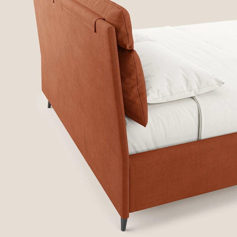 Jerry lit coffre et coussins réglables en tissu détachable T17 orange