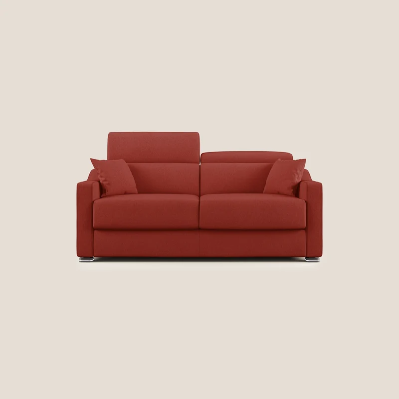 Amber canapé convertible en tissu détachable T05 rouge