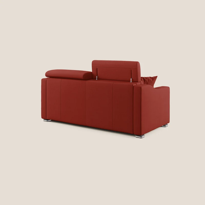 Amber canapé convertible en tissu détachable T05 rouge