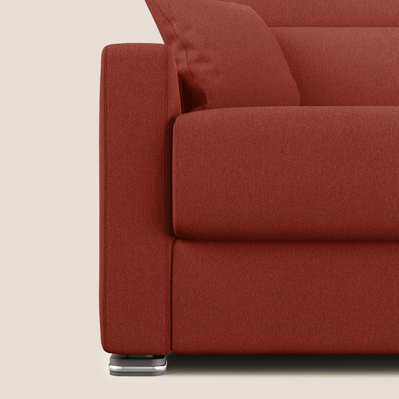 Amber canapé convertible en tissu détachable T05 rouge