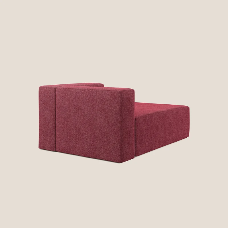Nettuno module meridiénne en bouclette douce T07 rouge