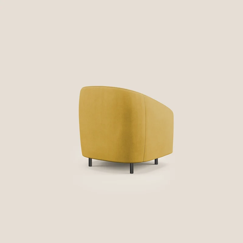 Pandora Fauteuil en tissu doux imperméable T02 jaune