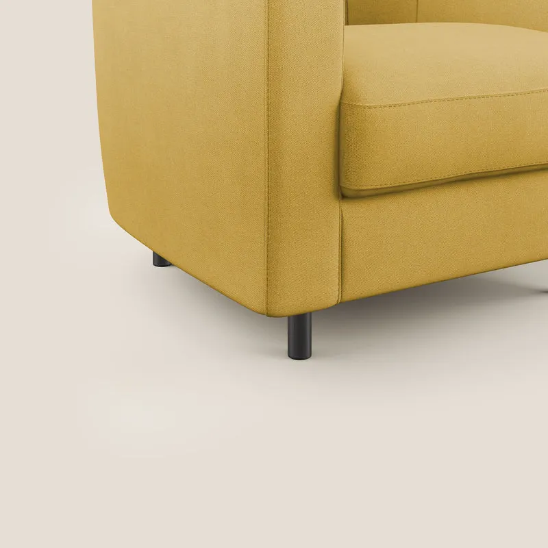 Pandora Fauteuil en tissu doux imperméable T02 jaune