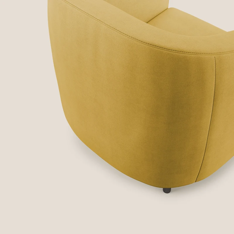 Pandora Fauteuil en tissu doux imperméable T02 jaune