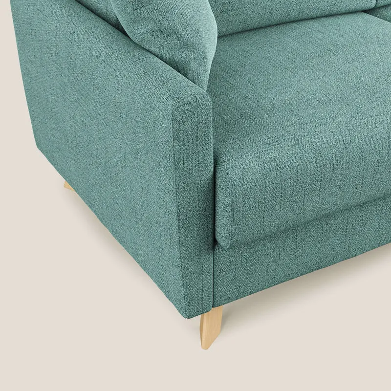 Edgar canapé-lit d’angle en tissu Felis imperméable T03 vert d’eau