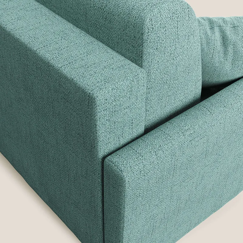 Edgar canapé-lit d’angle en tissu Felis imperméable T03 vert d’eau