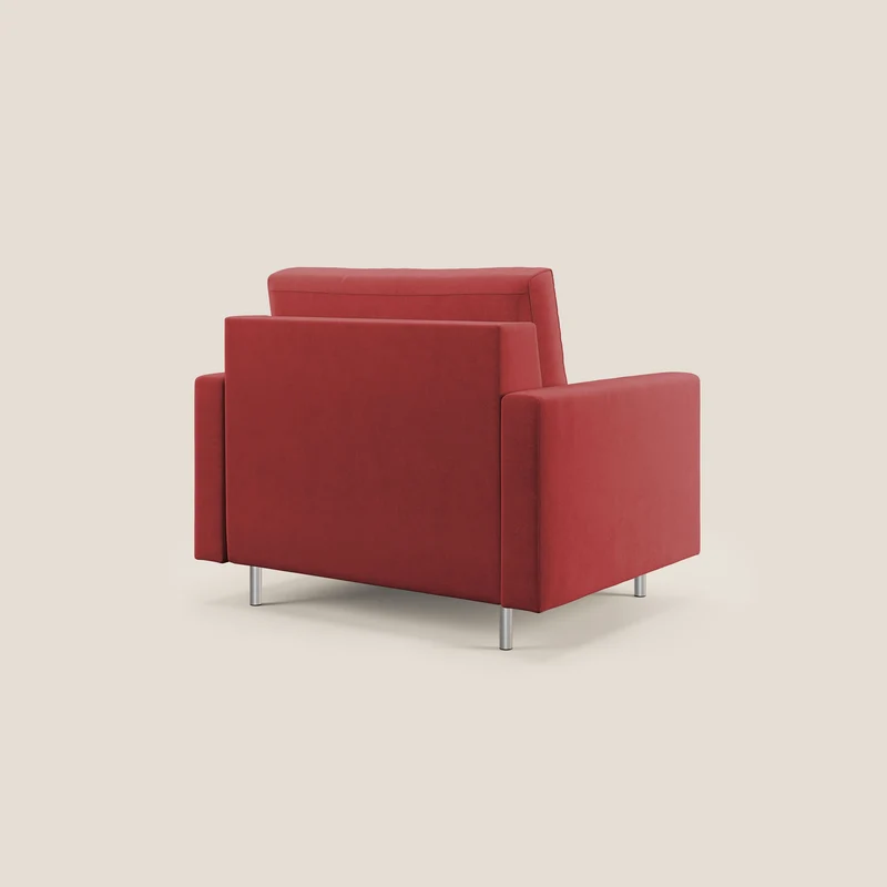 Megan fauteuil convertible en microfibre détachable T11 rouge