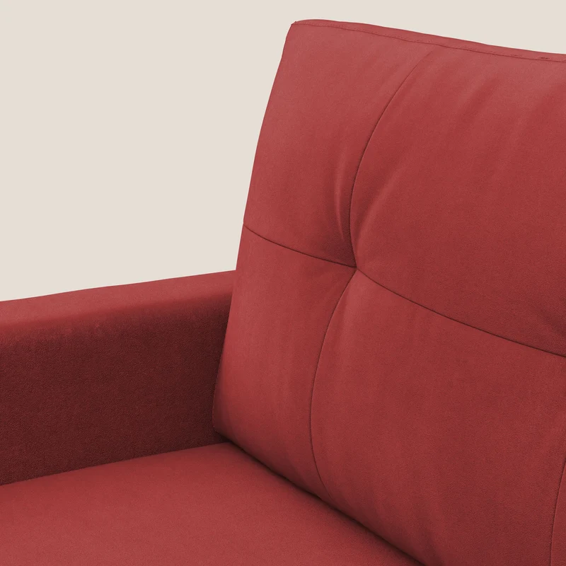 Megan fauteuil convertible en microfibre détachable T11 rouge