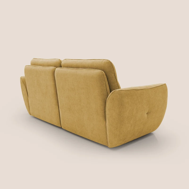 Cerbero canapé 2 ou 3 places en bouclette douce imperméable T07 jaune