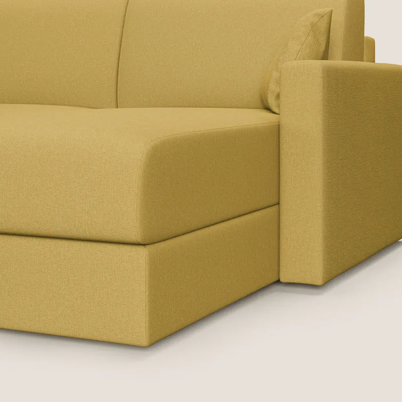 Chris Canapé d'angle 5 places en tissu imperméable T13 jaune