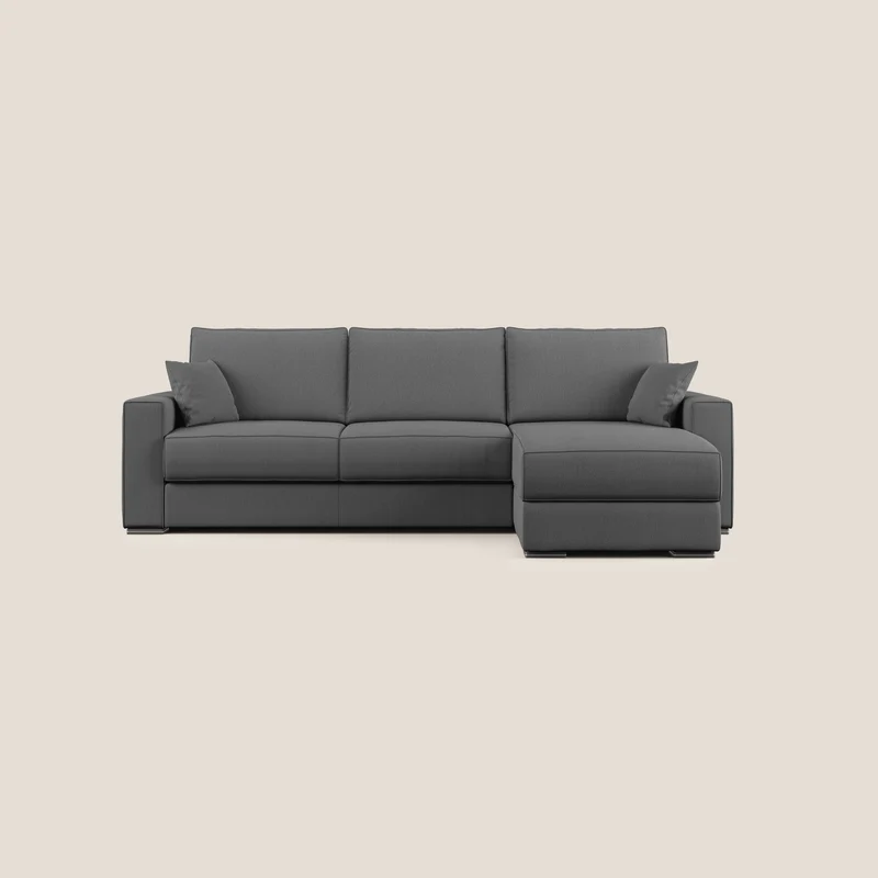 Dream Canapé convertible d'angle en tissu détachable T05 anthracite
