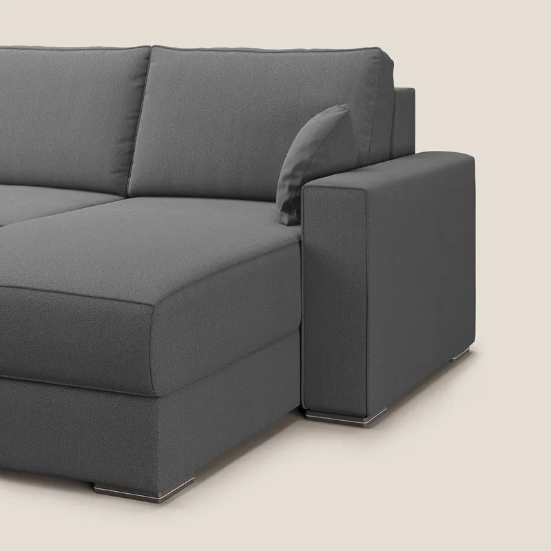 Dream Canapé convertible d'angle en tissu détachable T05 anthracite