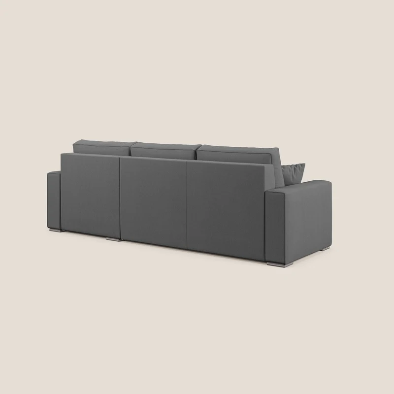 Dream Canapé convertible d'angle en tissu détachable T05 anthracite