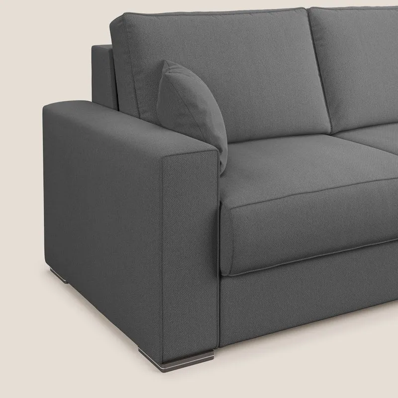Dream Canapé convertible d'angle en tissu détachable T05 anthracite