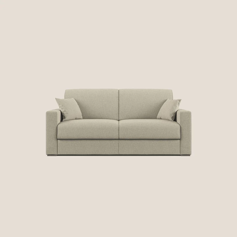 Best canapé-lit double en tissu détachable antitache QuickClean T08 panna