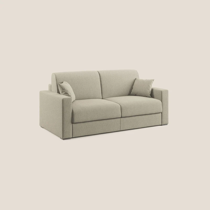 Best canapé-lit double en tissu détachable antitache QuickClean T08 panna