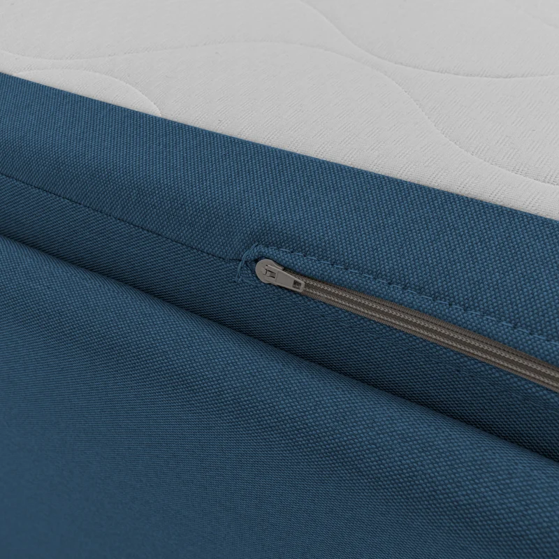 Brera Canapé duplex avec lits jumeaux et tissu effet coton imperméable T13 bleu