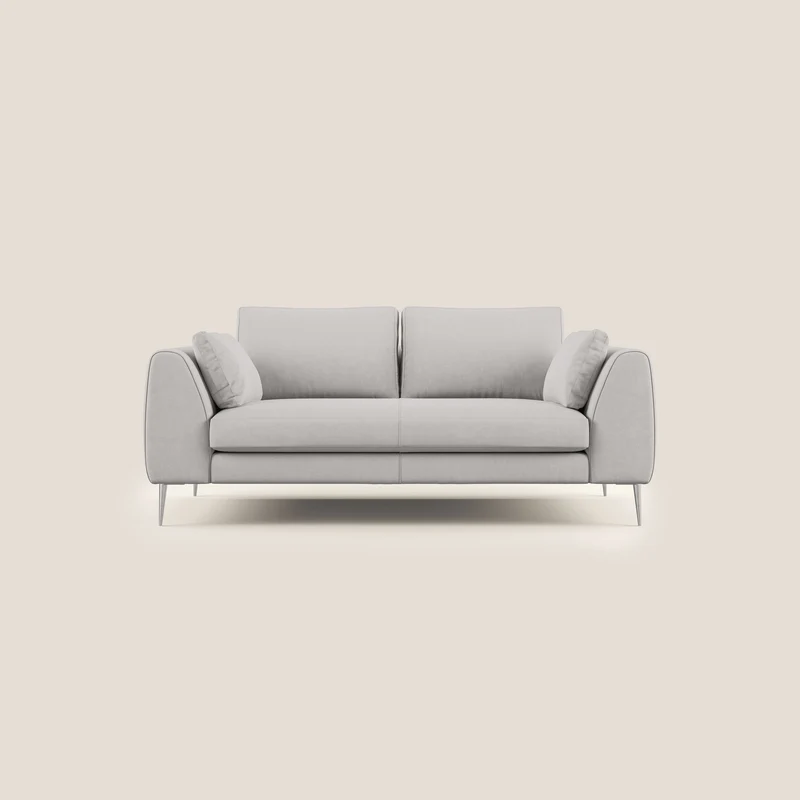 Plano canapé moderne en microfibre technique détachable T11 gris clair