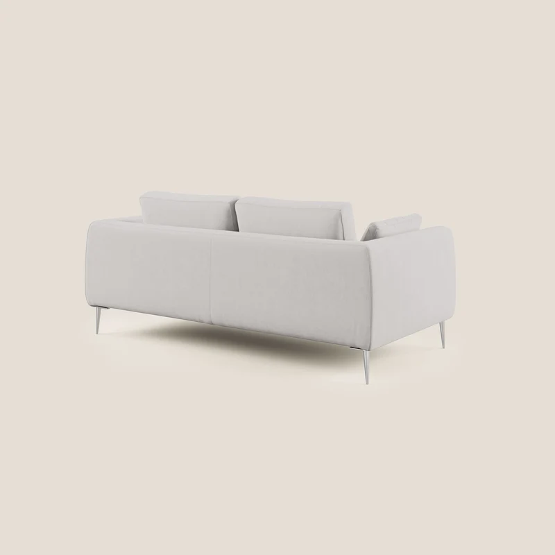 Plano canapé moderne en microfibre technique détachable T11 gris clair