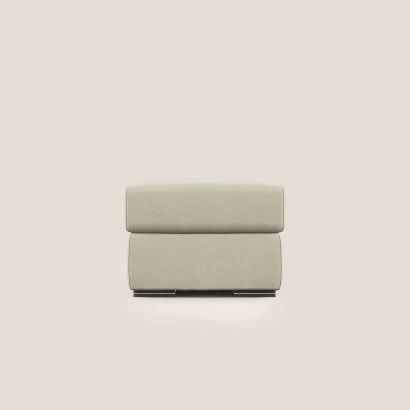 Sun pouf coffre en microfibre détachable T11 crème