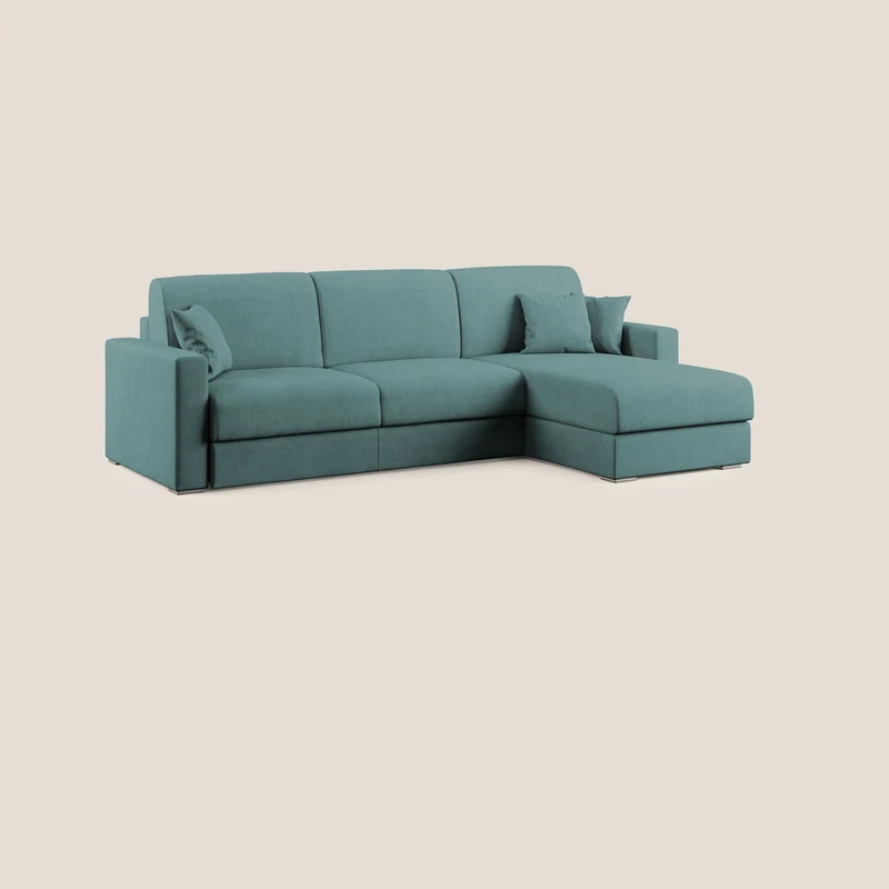 Best canapé-lit d’angle en tissu imperméable T02 pétrole
