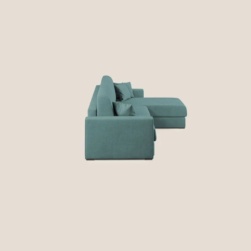 Best canapé-lit d’angle en tissu imperméable T02 pétrole