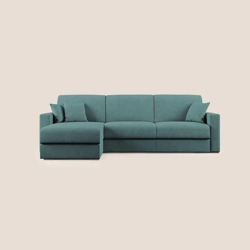 Best canapé-lit d’angle en tissu imperméable T02 pétrole