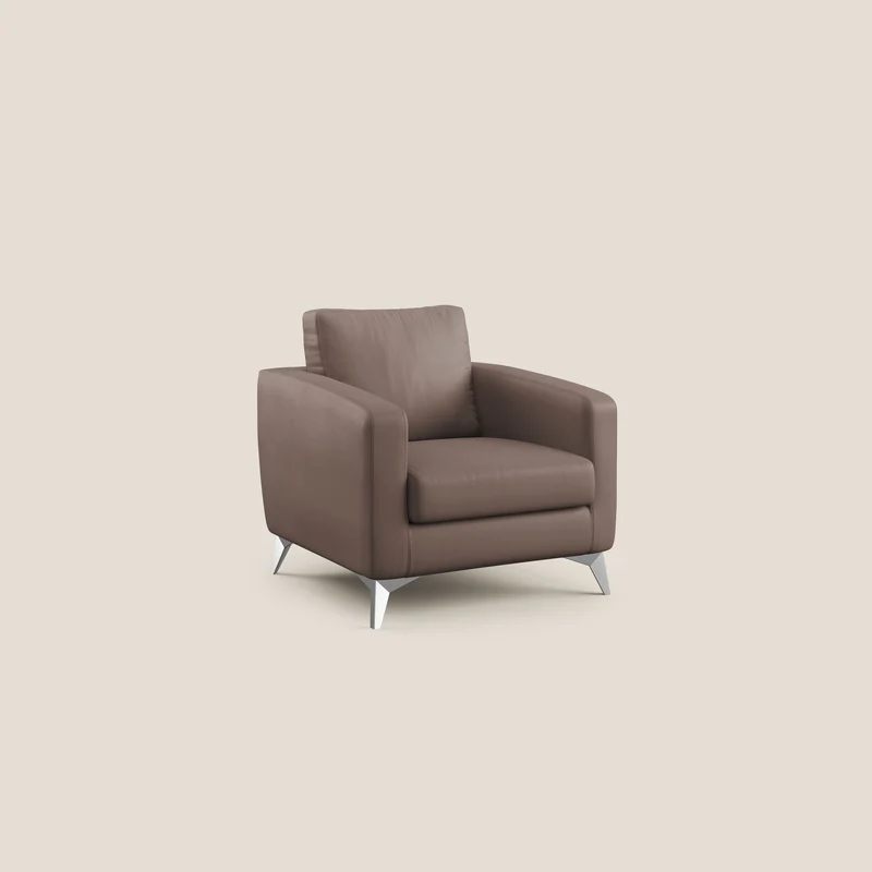 Orione fauteuil en simili cuir imperméable T04 marron