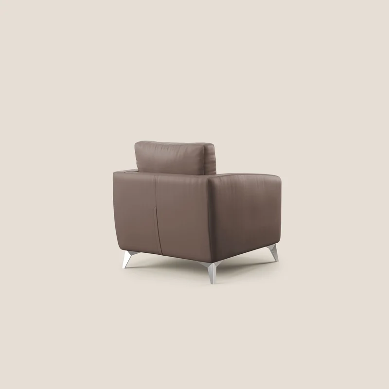 Orione fauteuil en simili cuir imperméable T04 marron