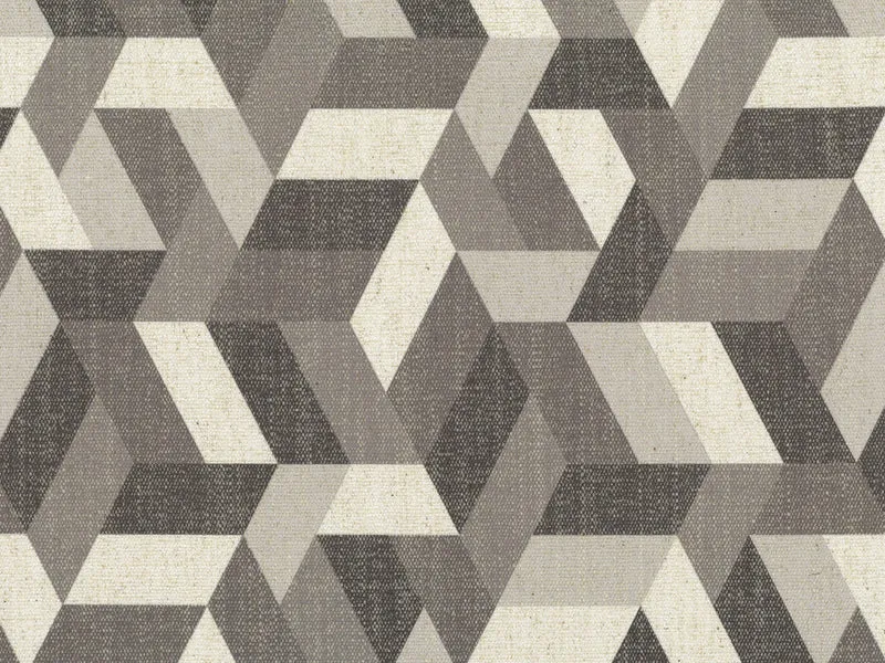 Unreal coussins à fantaisie géométriques en tissu hydrofuge gris