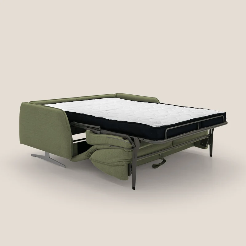 Texas Canapé convertible matrimonial moderne en tissu imperméable T19 vert