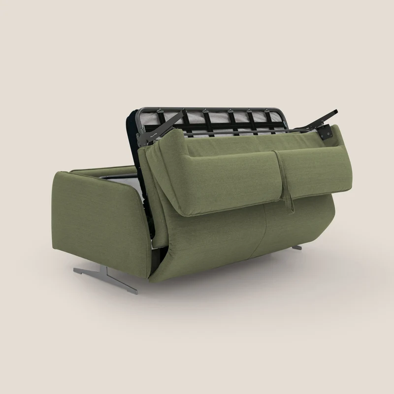 Texas Canapé convertible matrimonial moderne en tissu imperméable T19 vert