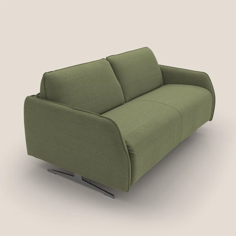 Texas Canapé convertible matrimonial moderne en tissu imperméable T19 vert
