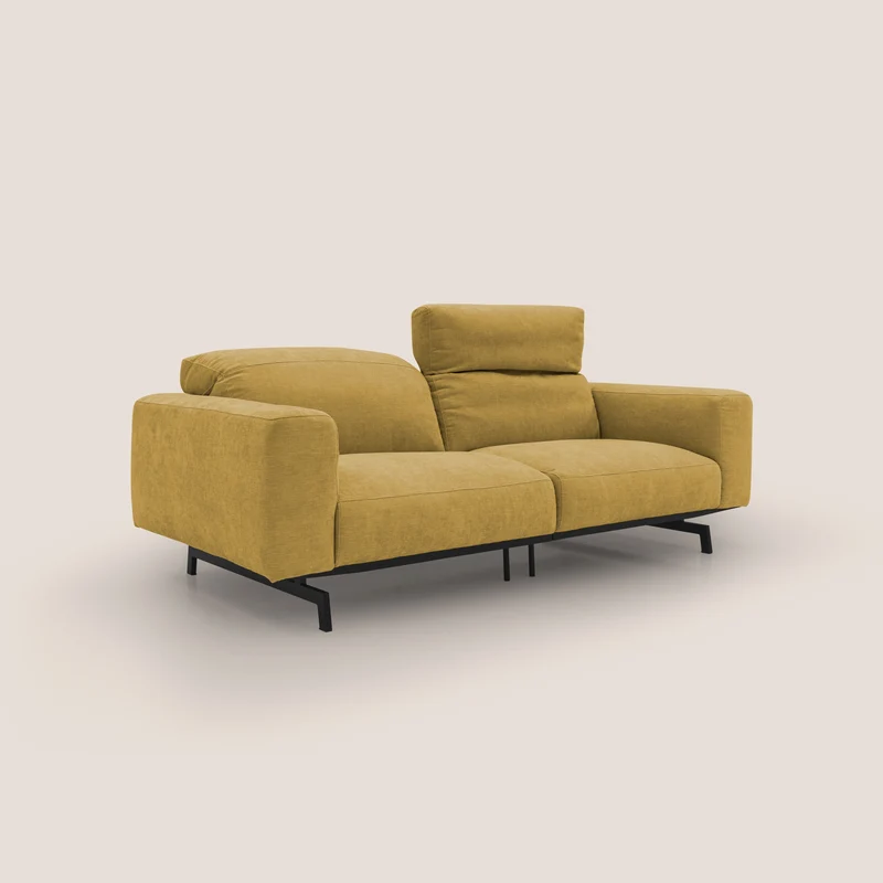Sakura Canapé modulable en tissu flammé doux et imperméable T14 jaune