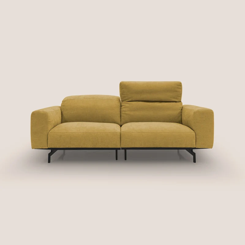 Sakura Canapé modulable en tissu flammé doux et imperméable T14 jaune