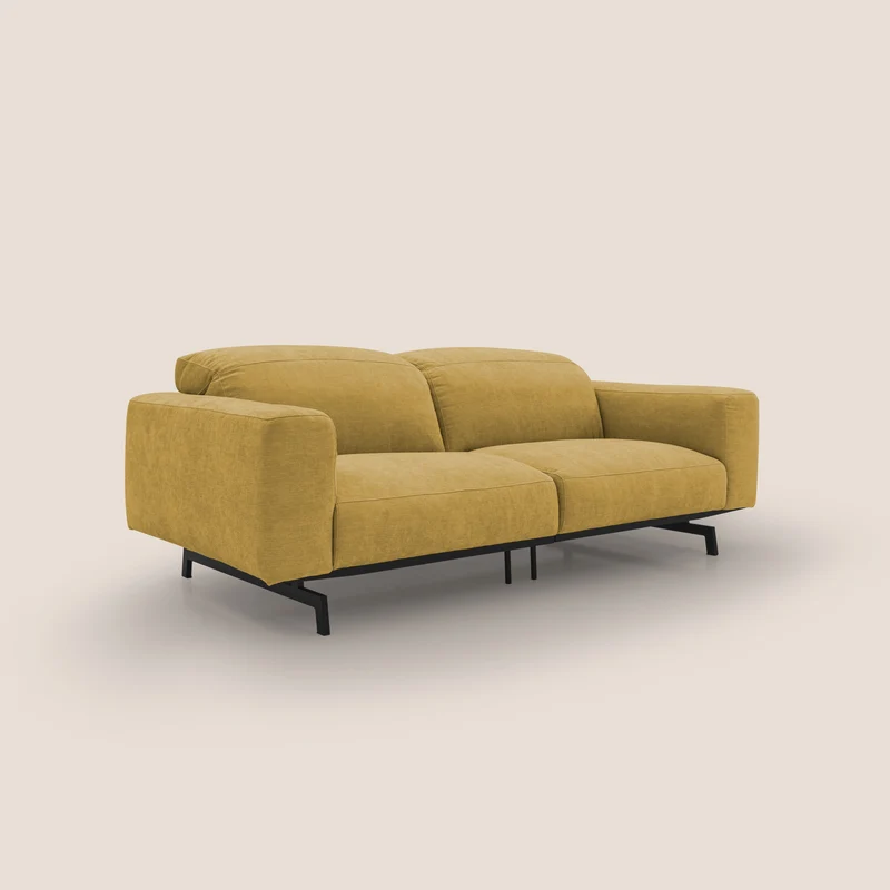 Sakura Canapé modulable en tissu flammé doux et imperméable T14 jaune