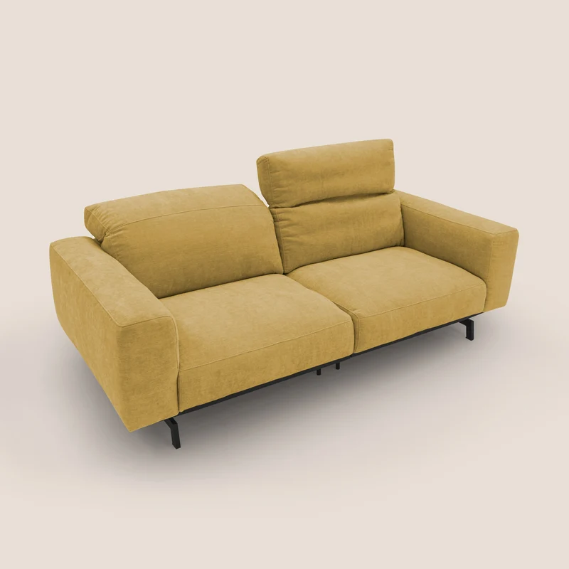 Sakura Canapé modulable en tissu flammé doux et imperméable T14 jaune