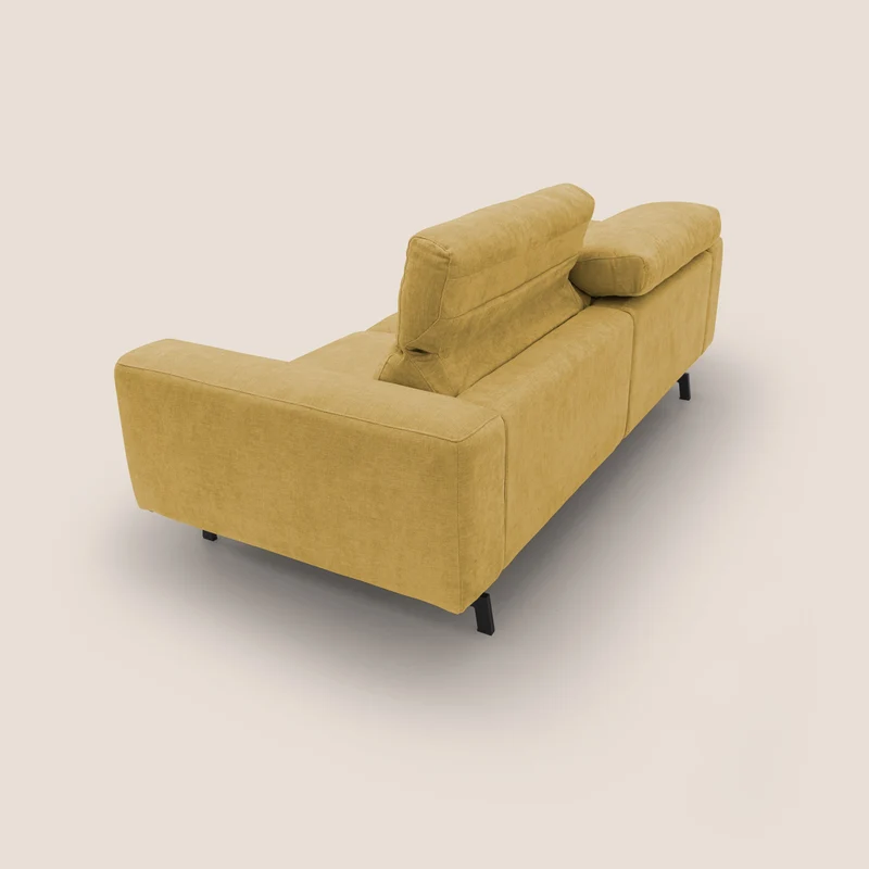 Sakura Canapé modulable en tissu flammé doux et imperméable T14 jaune
