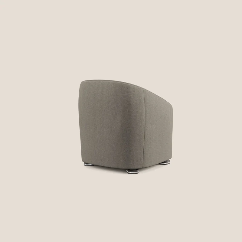 Cloe Fauteuil en tissu détachable à l'eau QuickClean T08 Taupe tortora