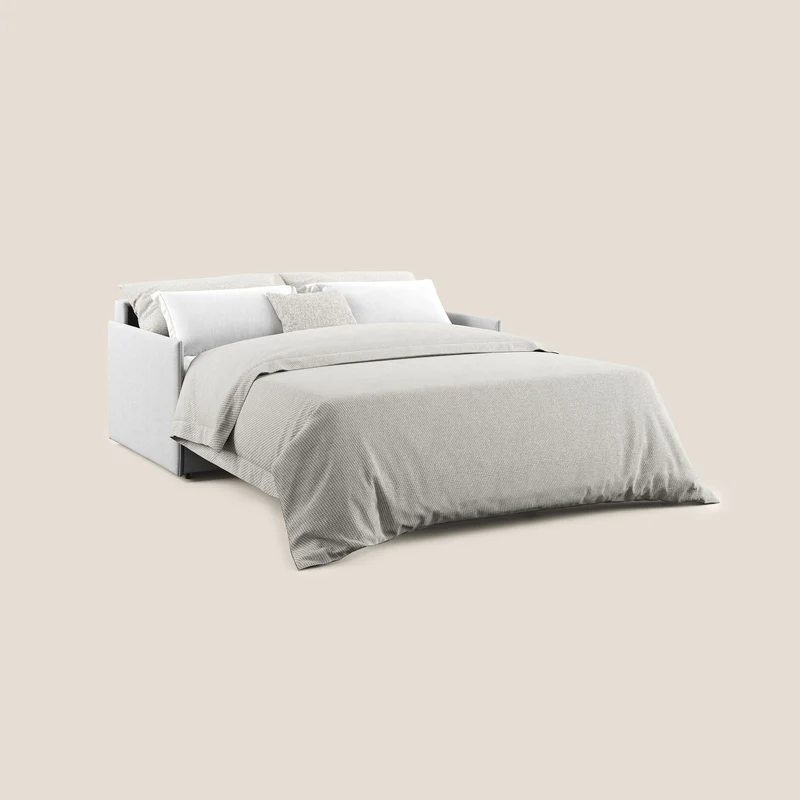 Evans canapé lit convertible en tissu recyclé gris