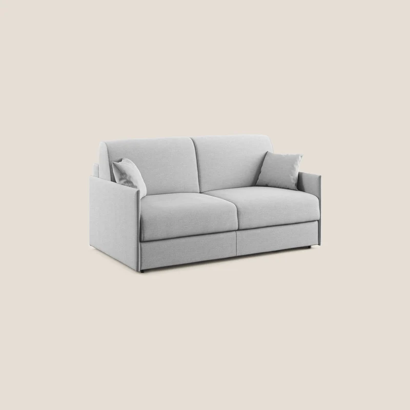 Evans canapé lit convertible en tissu recyclé gris