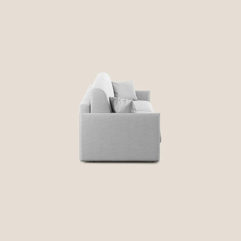 Evans canapé lit convertible en tissu recyclé gris