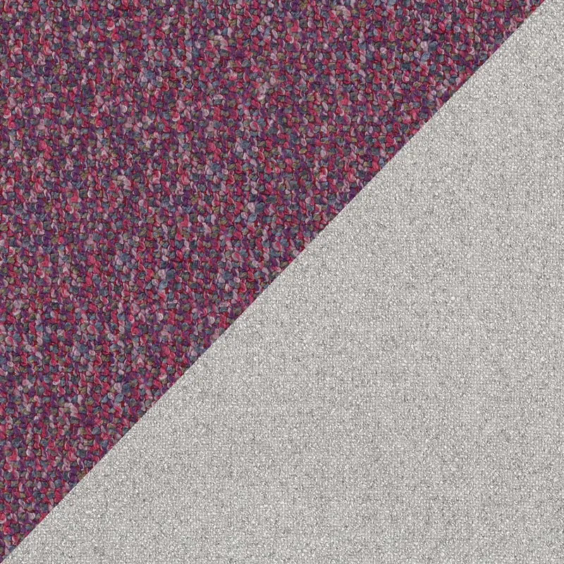 Soleil lit rembourré design avec pieds hauts en métal en bouclette détachable T12 violet