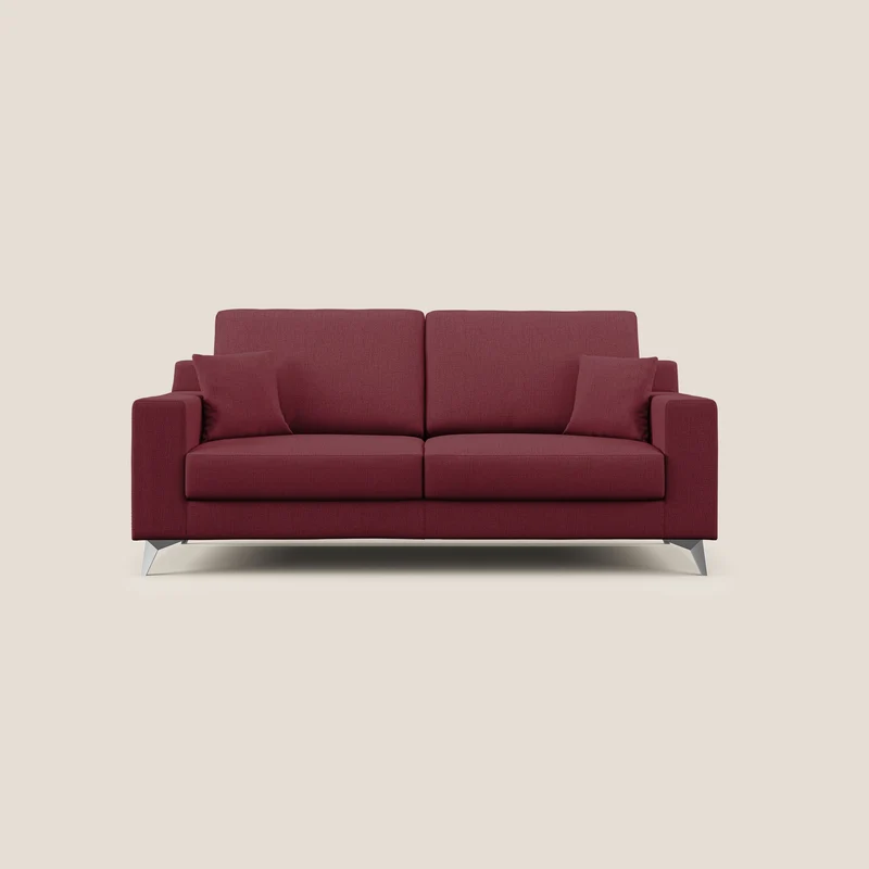 Michael Canapé en tissu imperméable antitache T03 rouge
