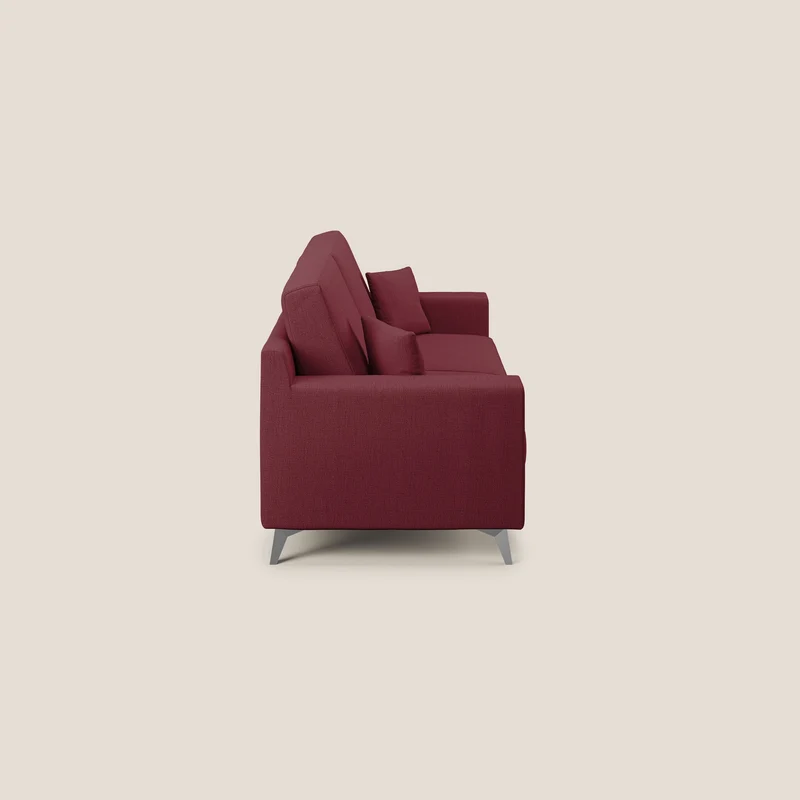 Michael Canapé en tissu imperméable antitache T03 rouge